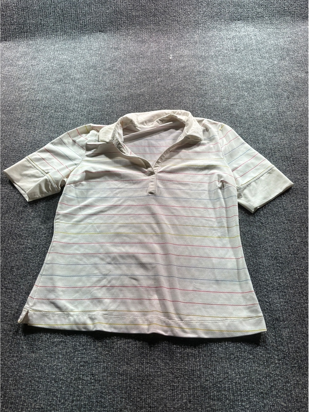 Nike Golf Woman’s Striped Polo Shirt Medium
